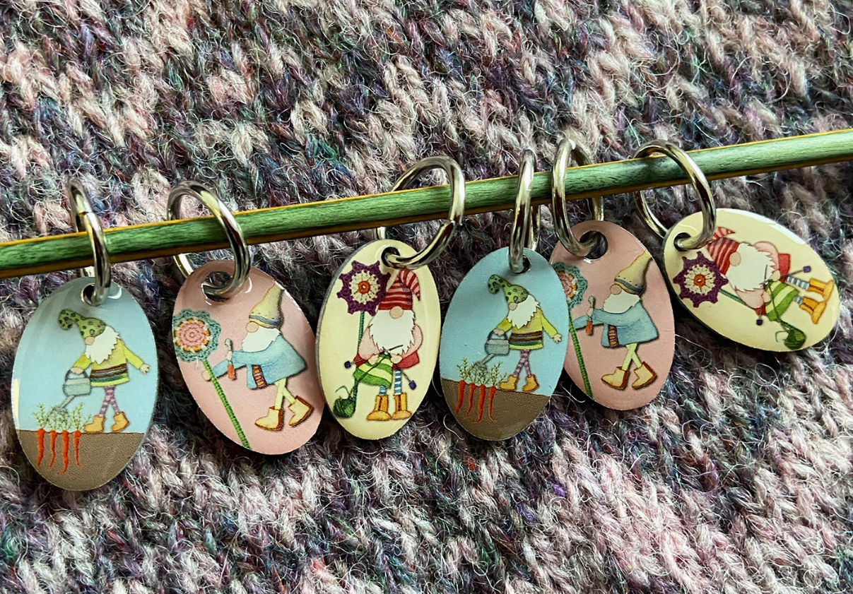 Crafting Gnomes Stitch Markers In A Pocket Tin