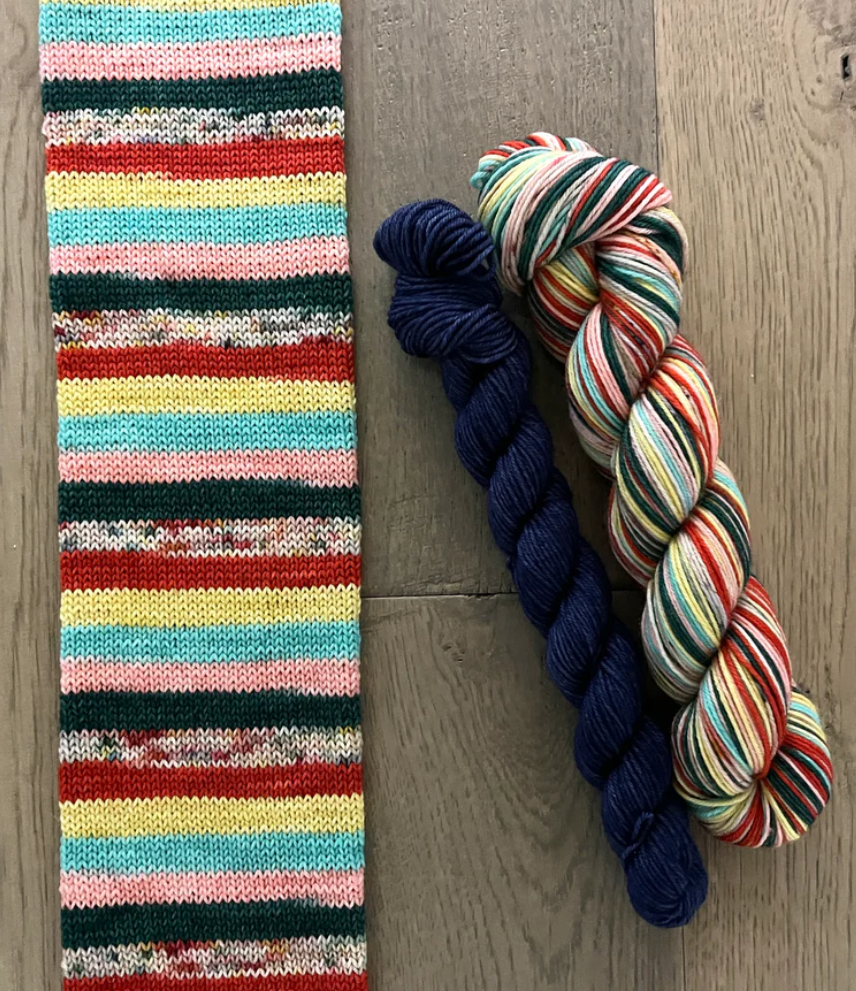 PDC - Christmas Wrapping Self Stripe Sock Set