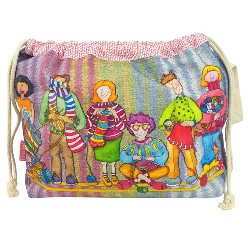 The Yarn Club Drawstring Bag