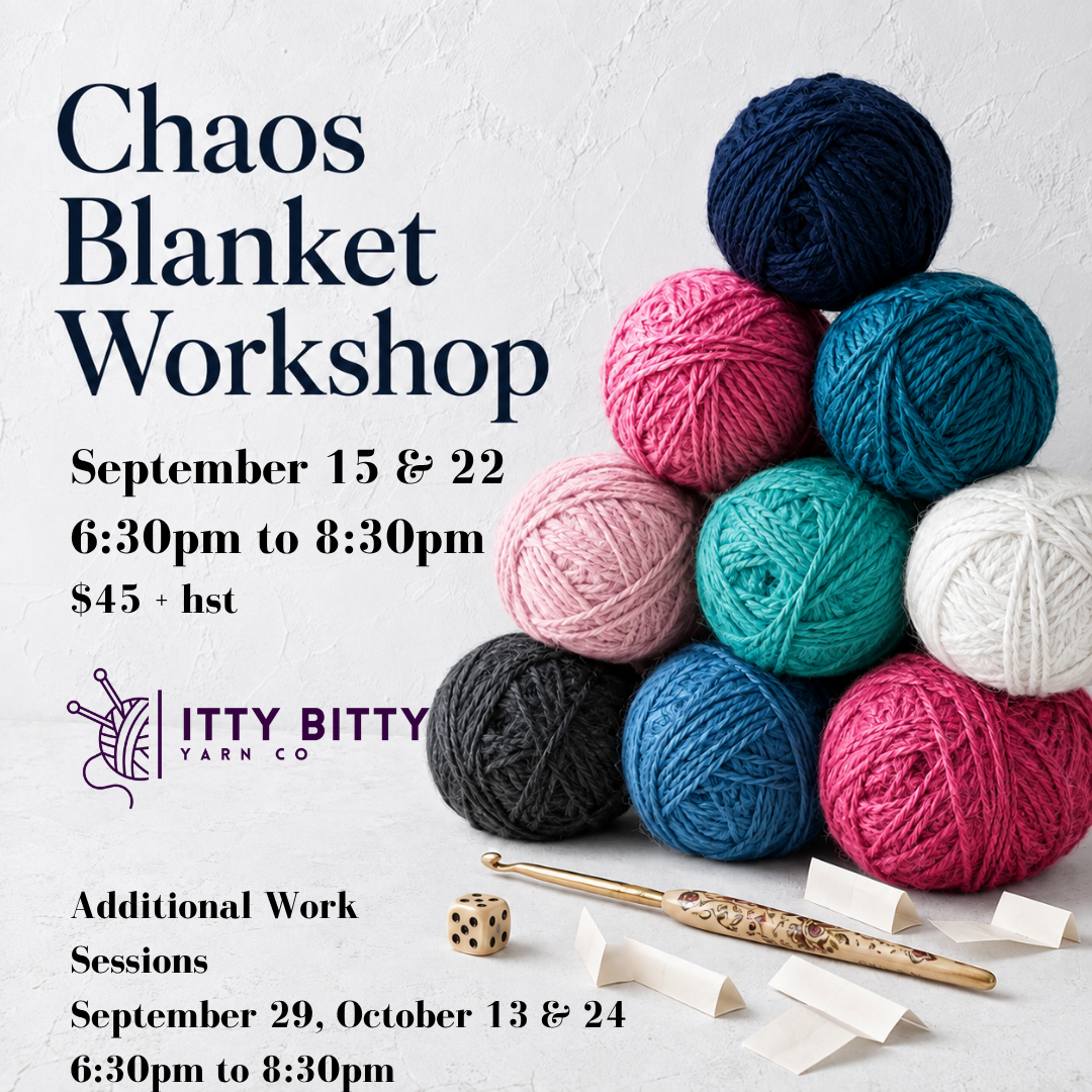 Chaos Blanket Workshop - September 15 & 22 6:30pm to 8:30pm
