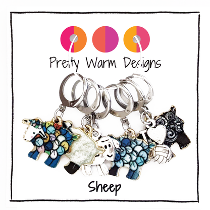 Sheep Locking Stitch Markers