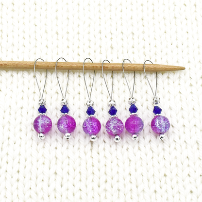 Pink and Lavender Stitch Markers Set