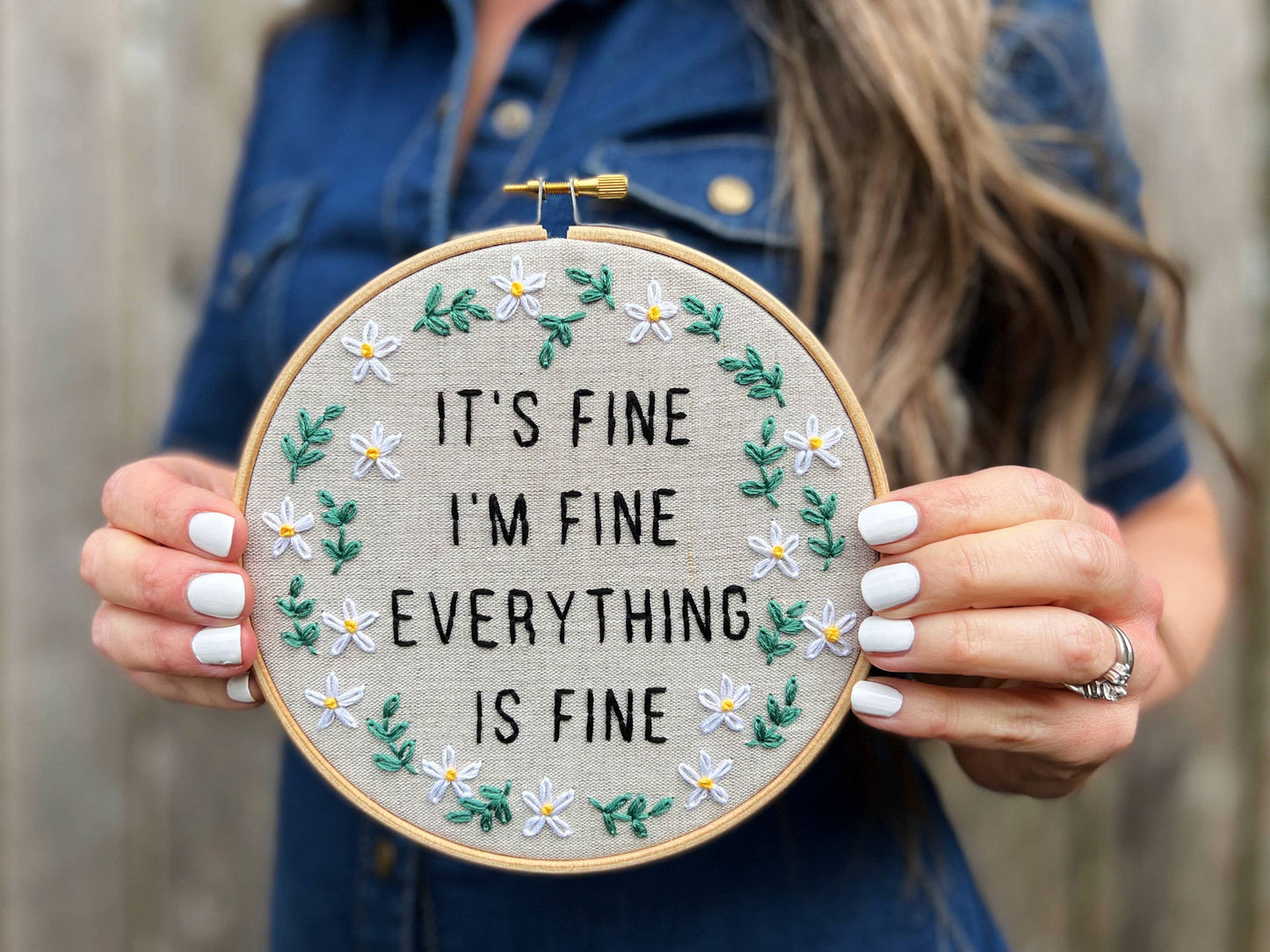 It's Fine. I'm Fine. Everything is Fine! DIY Embroidery Kit!