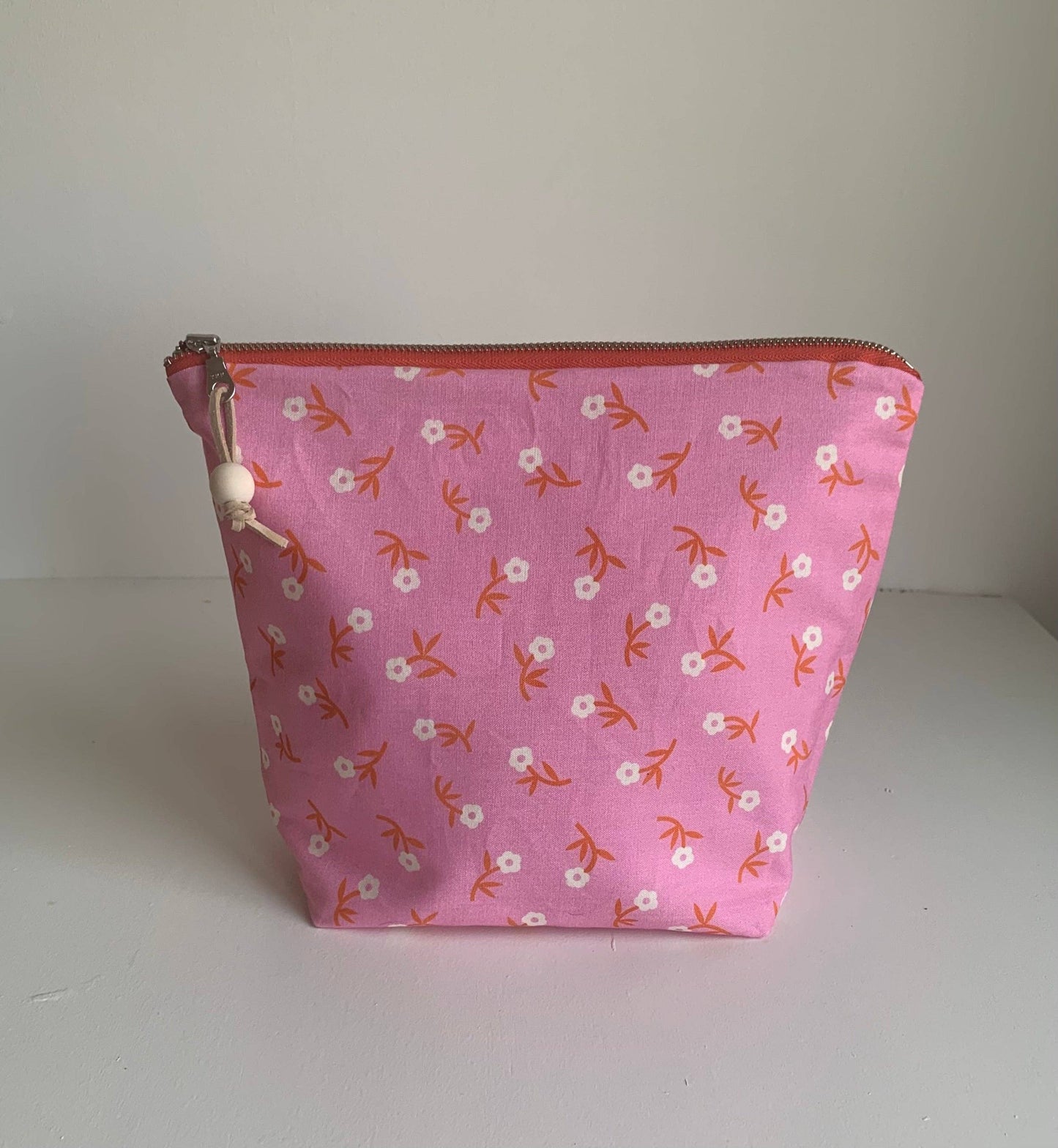 Organic Cotton Project Bag: Pink Petal Party