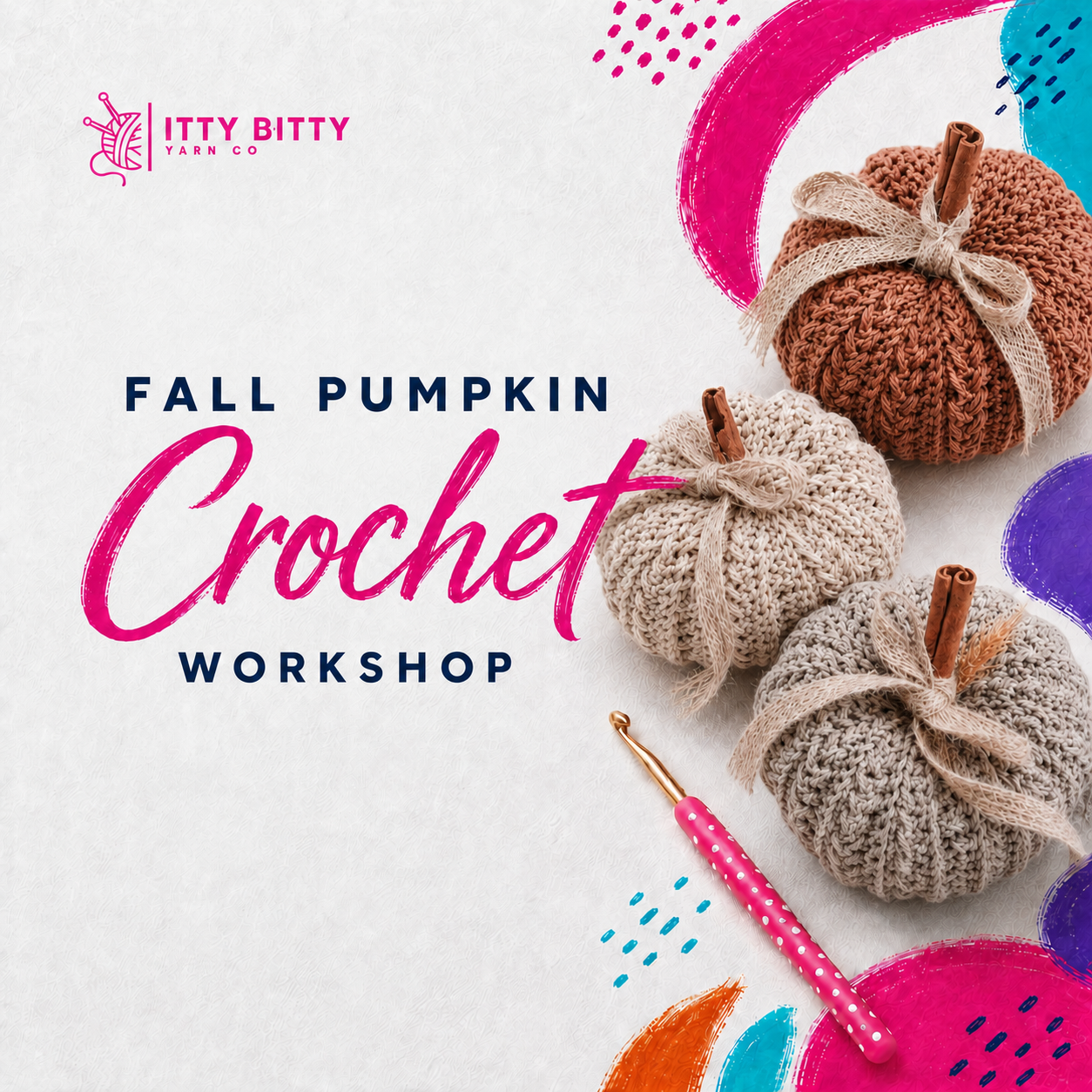 Crocheted Pumpkin Workshop