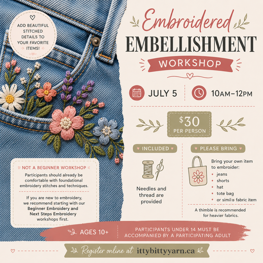 Embroidered Embellishments Workshop