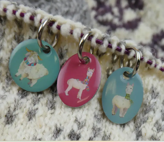 Alpacas & Friends Stitch Markers (Set of 6)