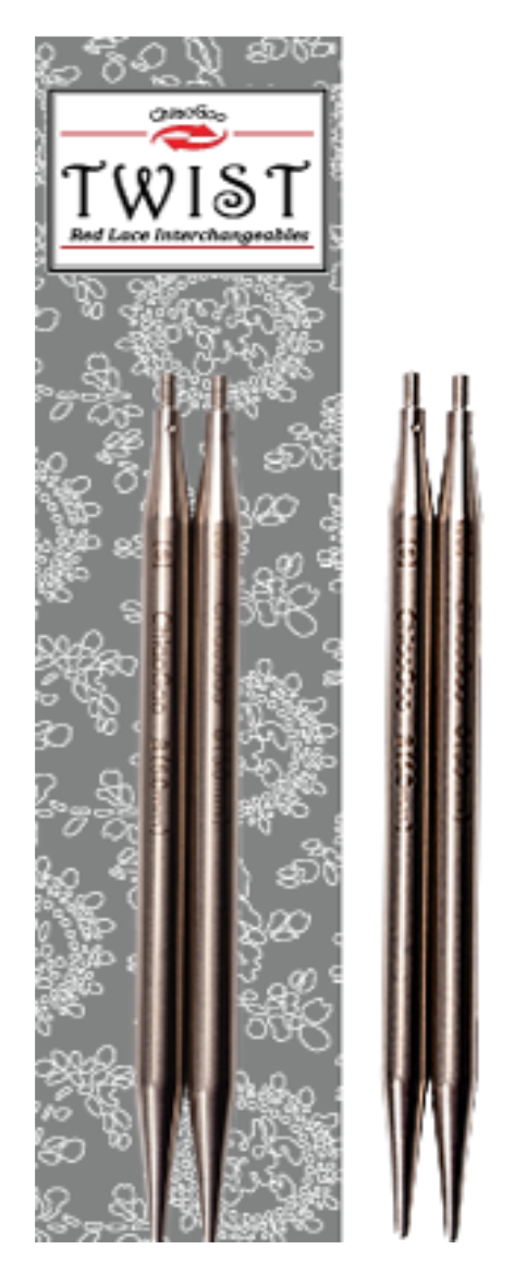 ChiaoGoo Twist Red Lace 5" Interchangeable Tips