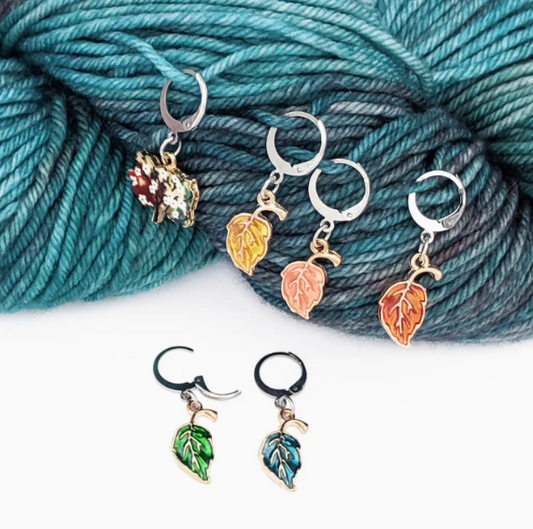 PWD - Autumn Glory Stitch Markers - Set of 6