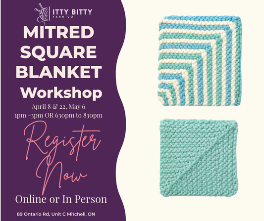 Mitred Square Blanket Workshop - Knit