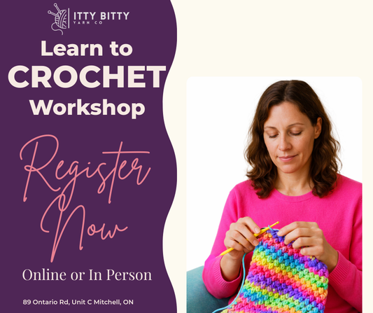 DAYTIME  Learn to Crochet -  January 19 and 26 - 1pm to 3pm