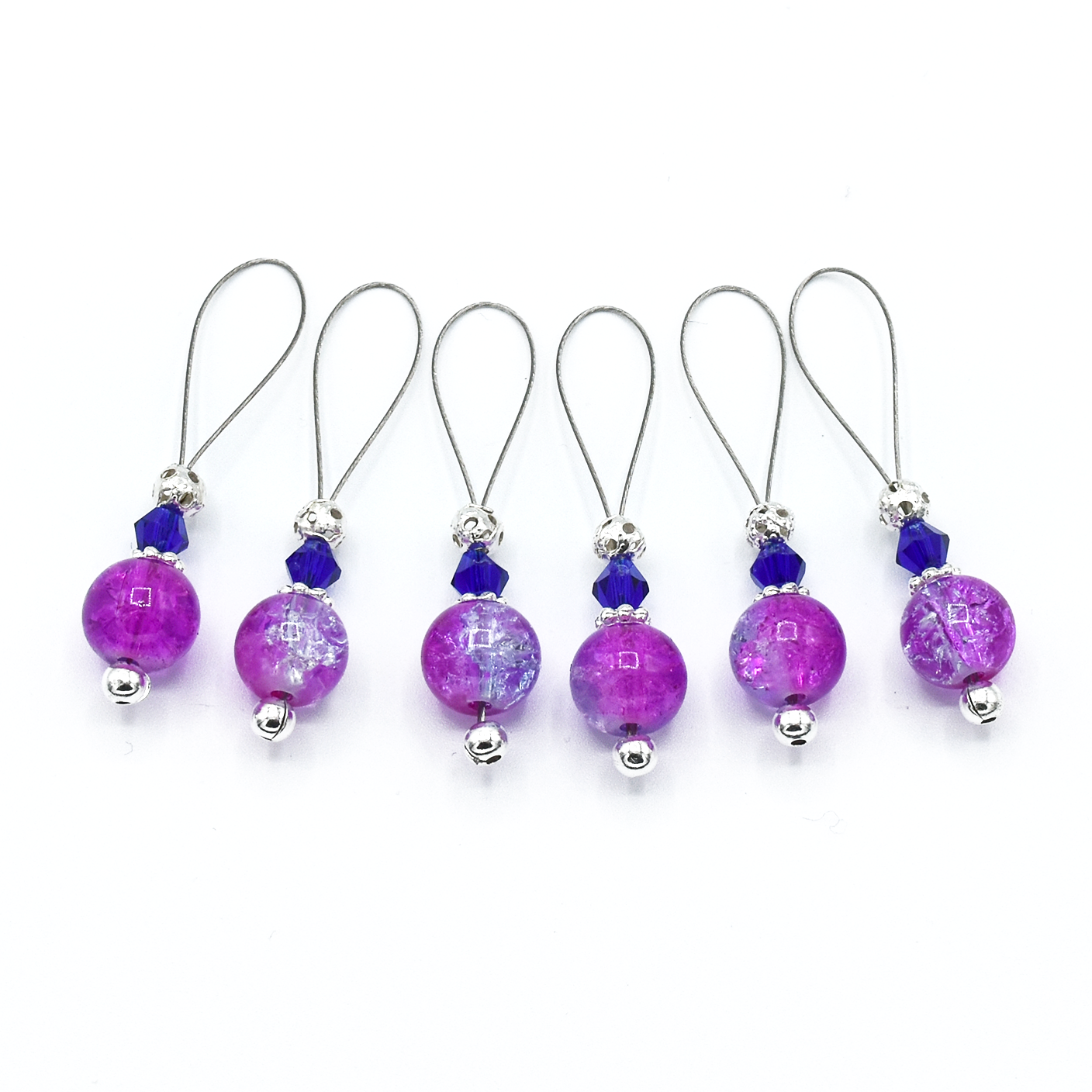 Pink and Lavender Stitch Markers Set