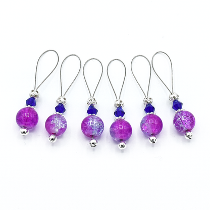 Pink and Lavender Stitch Markers Set