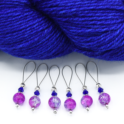 Pink and Lavender Stitch Markers Set