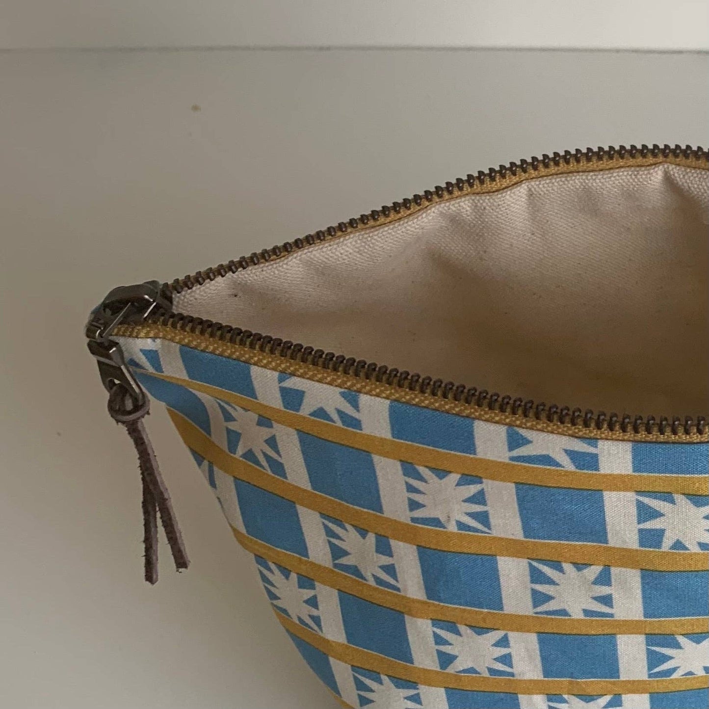 Organic Cotton Project Bag - Blue Starburst