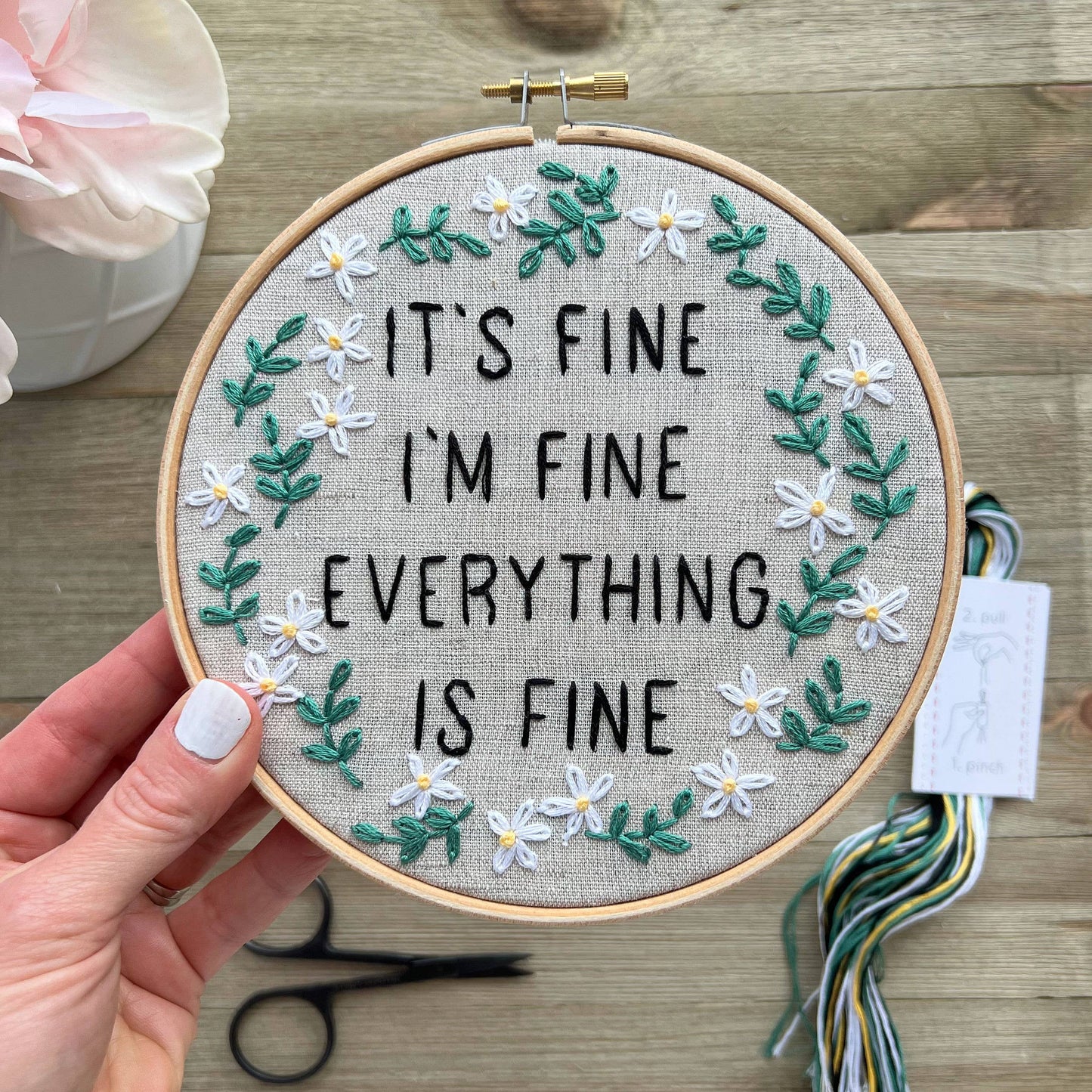 It's Fine. I'm Fine. Everything is Fine! DIY Embroidery Kit!
