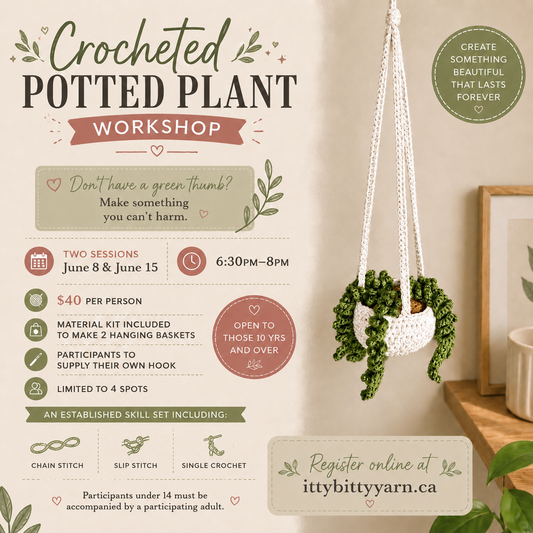 Crocheted Potted Plant Workshop